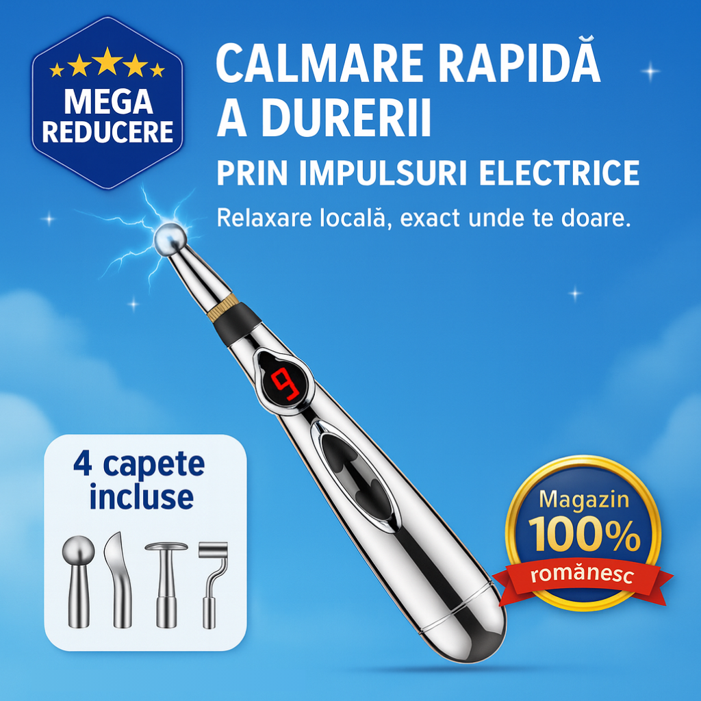 Pix profesional cu impulsuri electrice pentru calmarea durerilor - StopDurere™