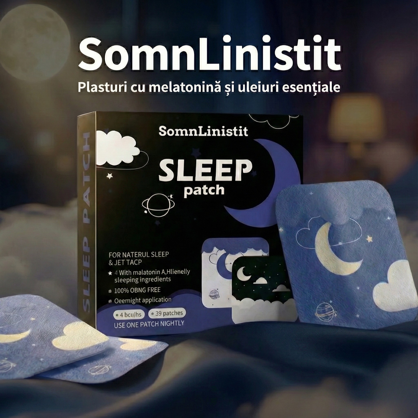 Plasturi cu melatonină pentru un somn profund și liniștit - SomnLiniștit™