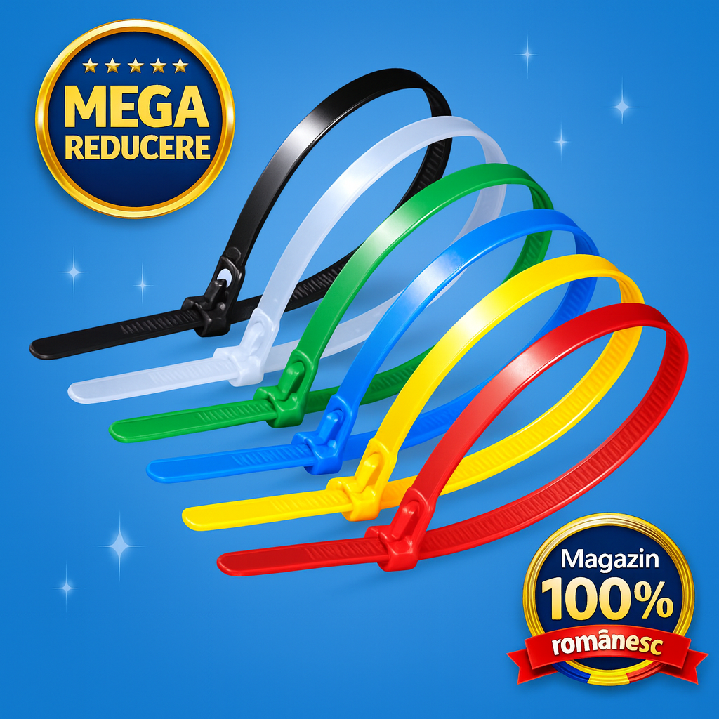 Șoricei Zip-Ties Reutilizabili (100/set) - SmartTie™