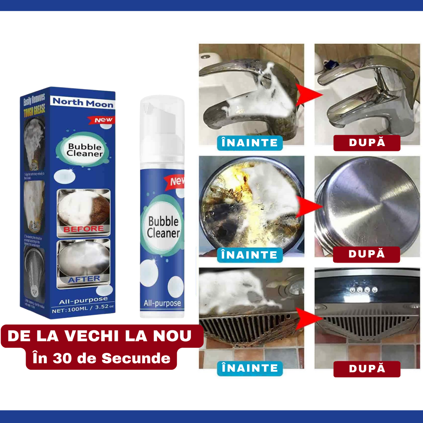 Spray pentru îndepărtarea Petelor, Uleiului și Grăsimii - CurățăTot™